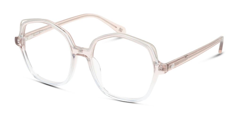 Unofficial UNOF0441 PP00 női hatszögletű alakú és rózsaszín színű szemüveg