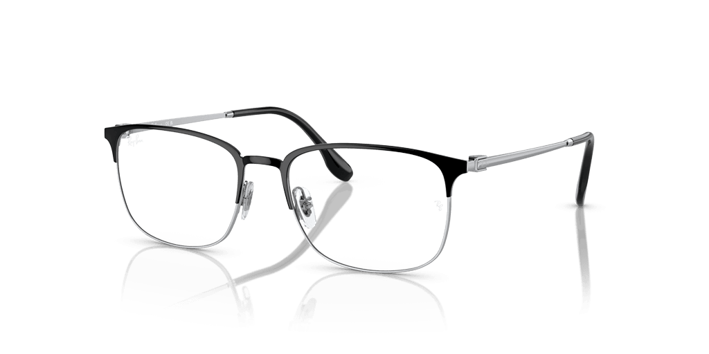 Ray-Ban 0RX6494 női négyzet alakú és fekete színű szemüveg