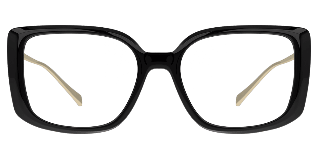 Unofficial 0UO2158 női téglalap alakú és fekete színű szemüveg