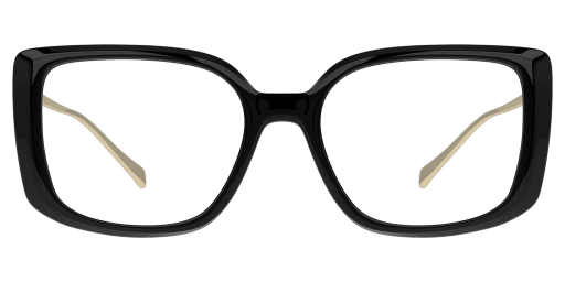Unofficial 0UO2158 női téglalap alakú és fekete színű szemüveg