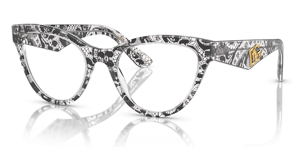Dolce and Gabbana 0DG3372 női macskaszem alakú és fekete színű szemüveg