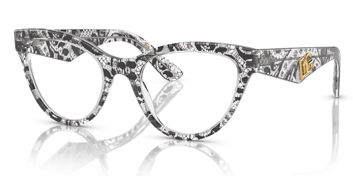 Dolce and Gabbana 0DG3372 női macskaszem alakú és fekete színű szemüveg