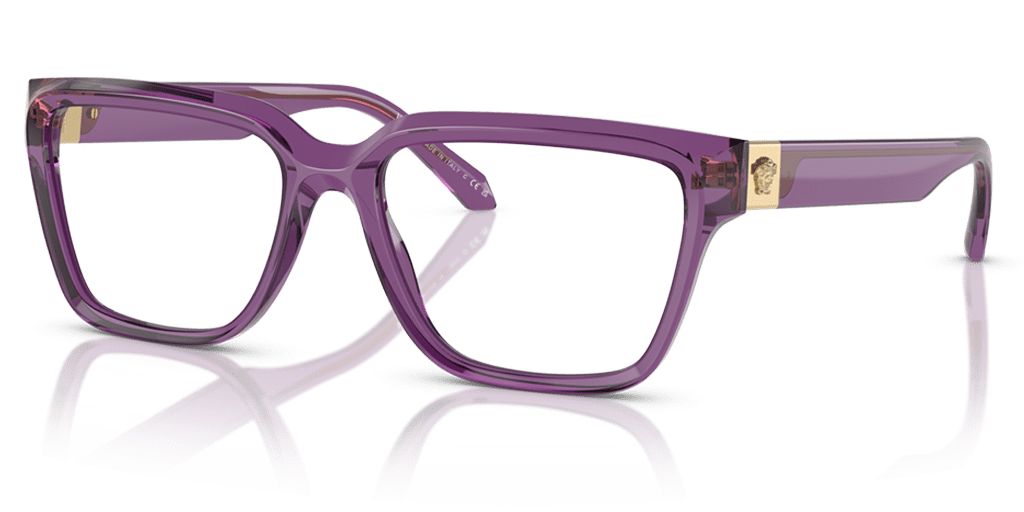 Versace 0VE3357 női téglalap alakú és lila színű szemüveg