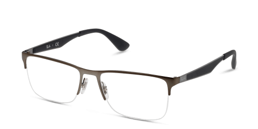 Ray-Ban RX6335 2855 férfi téglalap alakú és ezüst színű szemüveg