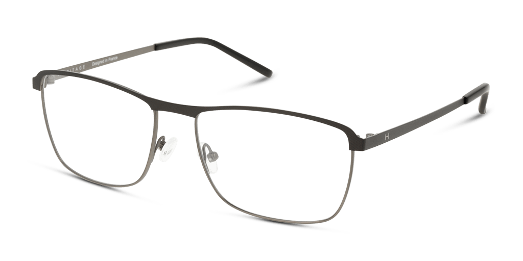 Heritage HEOM5027 BB00 férfi téglalap alakú és fekete színű szemüveg