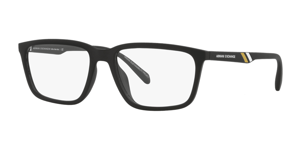 Armani Exchange AX3089U 8078 férfi négyzet alakú és fekete színű szemüveg