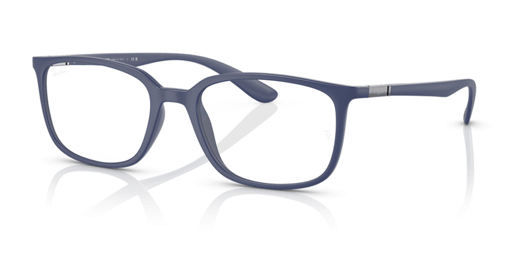 Ray-Ban 0RX7208 férfi négyzet alakú és kék színű szemüveg