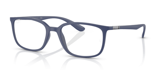Ray-Ban 0RX7208 férfi négyzet alakú és kék színű szemüveg