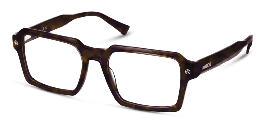 Unofficial 0UO2160 férfi téglalap alakú és havana színű szemüveg