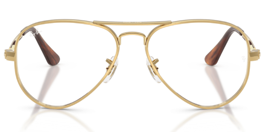Ray-Ban 0RX3925V férfi pilóta alakú és arany színű szemüveg