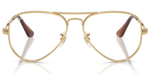 Ray-Ban 0RX3925V férfi pilóta alakú és arany színű szemüveg