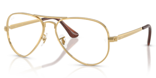 Ray-Ban 0RX3925V férfi pilóta alakú és arany színű szemüveg