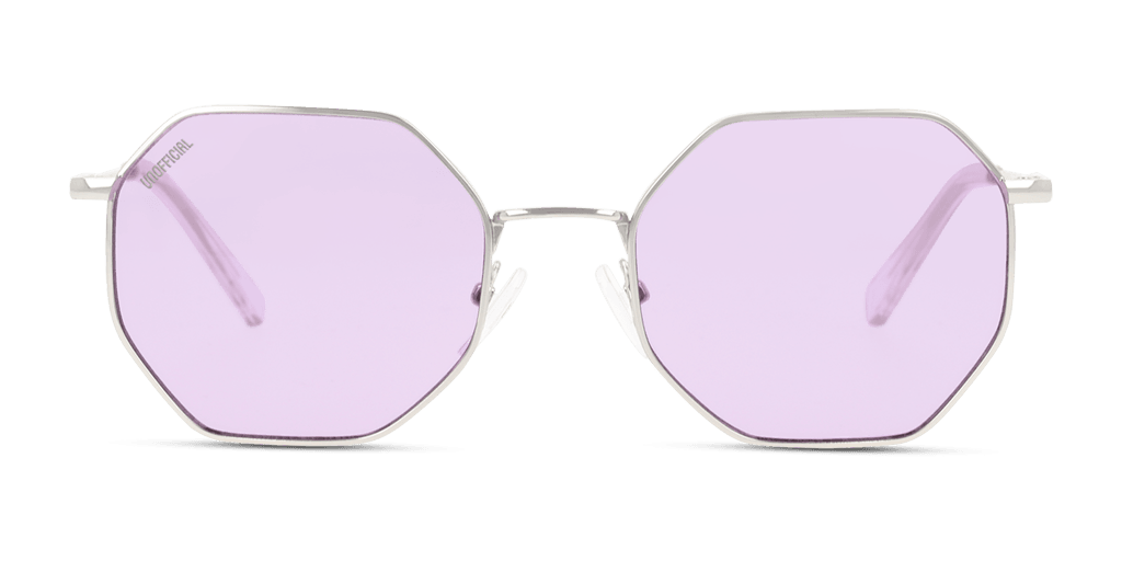 Unofficial UNSU0075 SSV0 női hatszögletű alakú és ezüst színű napszemüveg