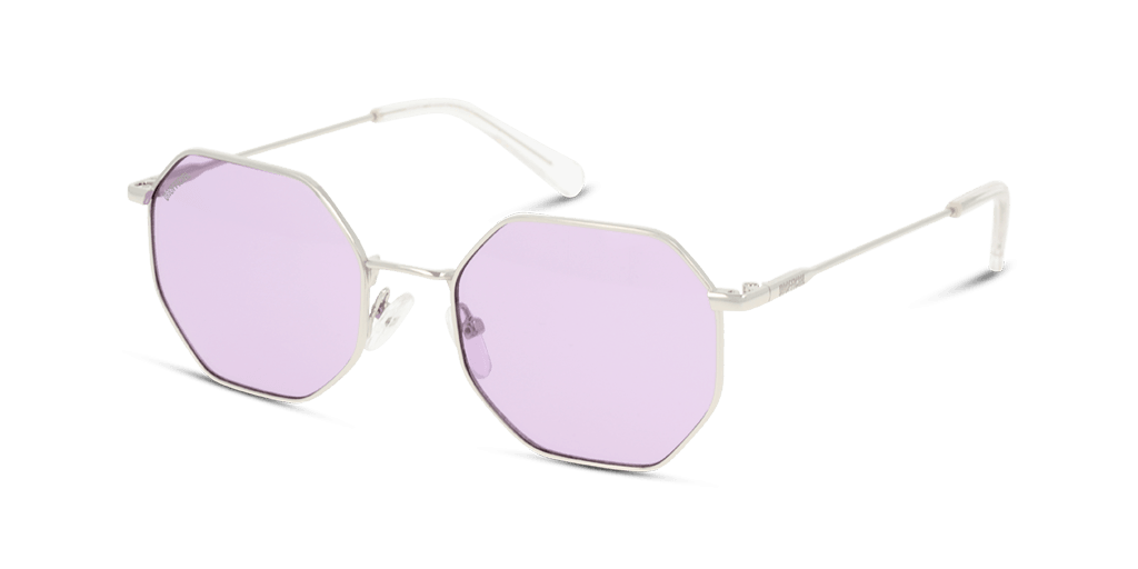 Unofficial UNSU0075 SSV0 női hatszögletű alakú és ezüst színű napszemüveg