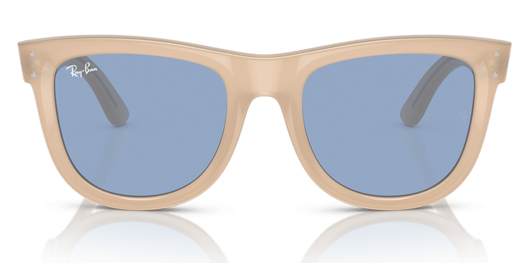 Ray-Ban 0RBR0502S női négyzet alakú és bézs színű napszemüveg