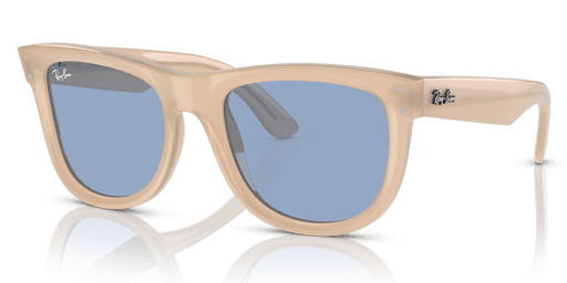Ray-Ban 0RBR0502S női négyzet alakú és bézs színű napszemüveg