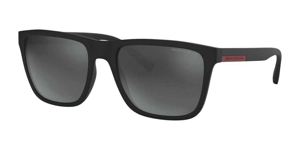 Armani Exchange AX4080S 80786G férfi négyzet alakú és fekete színű napszemüveg
