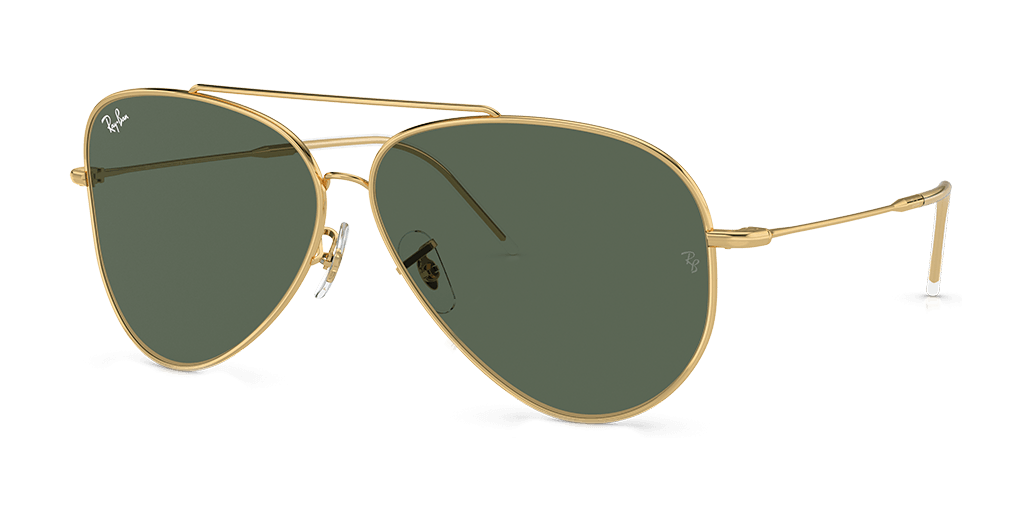 Ray-Ban RBR0101S 001/VR férfi pilóta alakú és arany színű napszemüveg