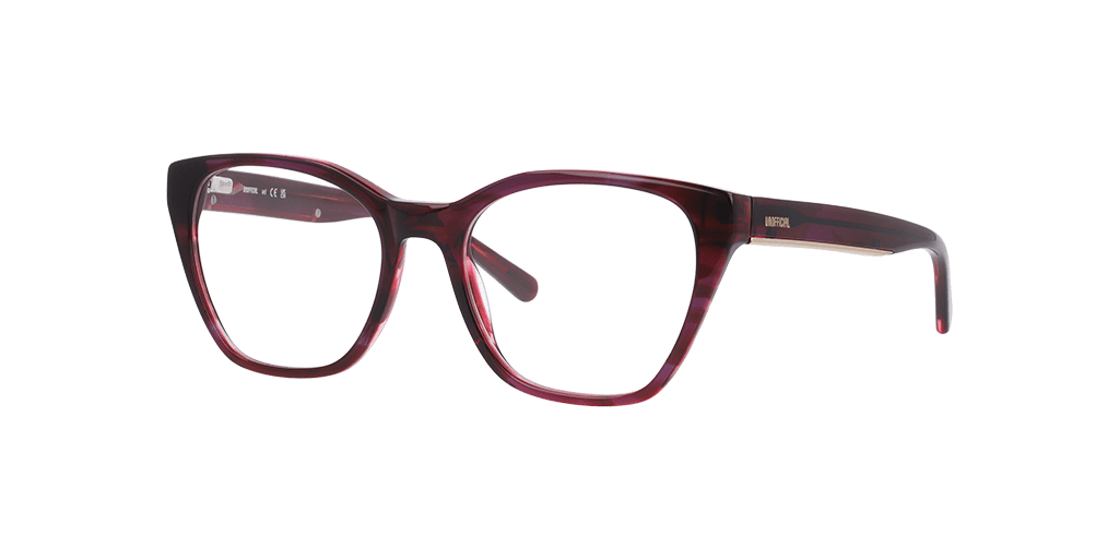 Unofficial 0UO2227 női macskaszem alakú és piros színű szemüveg