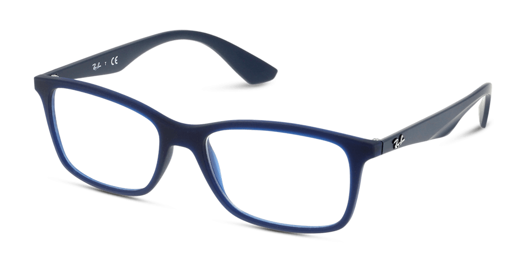 Ray-Ban 0RX7047 férfi téglalap alakú és kék színű szemüveg