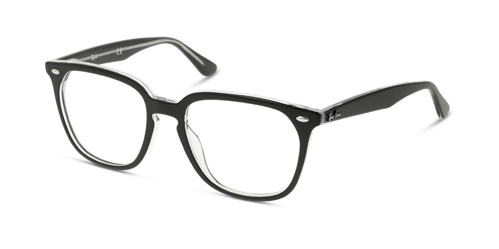 Ray-Ban 0RX4362V férfi négyzet alakú és fekete színű szemüveg