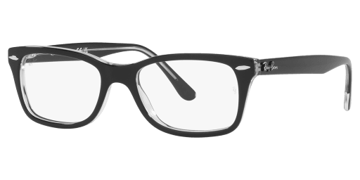 Ray-Ban 0RX5428 férfi négyzet alakú és fekete színű szemüveg