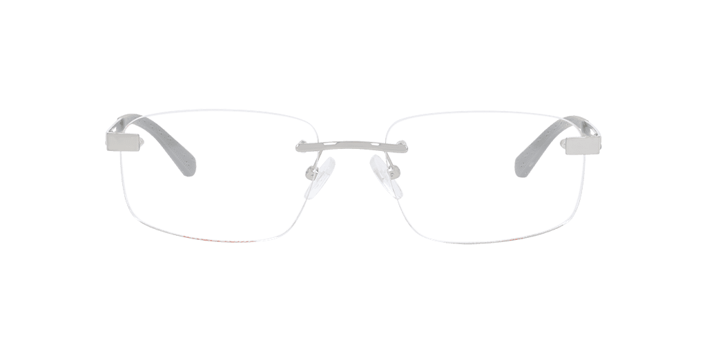 Unofficial 0UO1194 férfi téglalap alakú és ezüst színű szemüveg