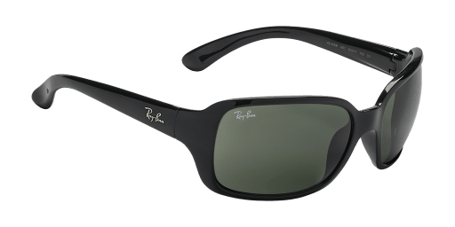 Ray-Ban RB4068 601 női téglalap alakú és fekete színű napszemüveg