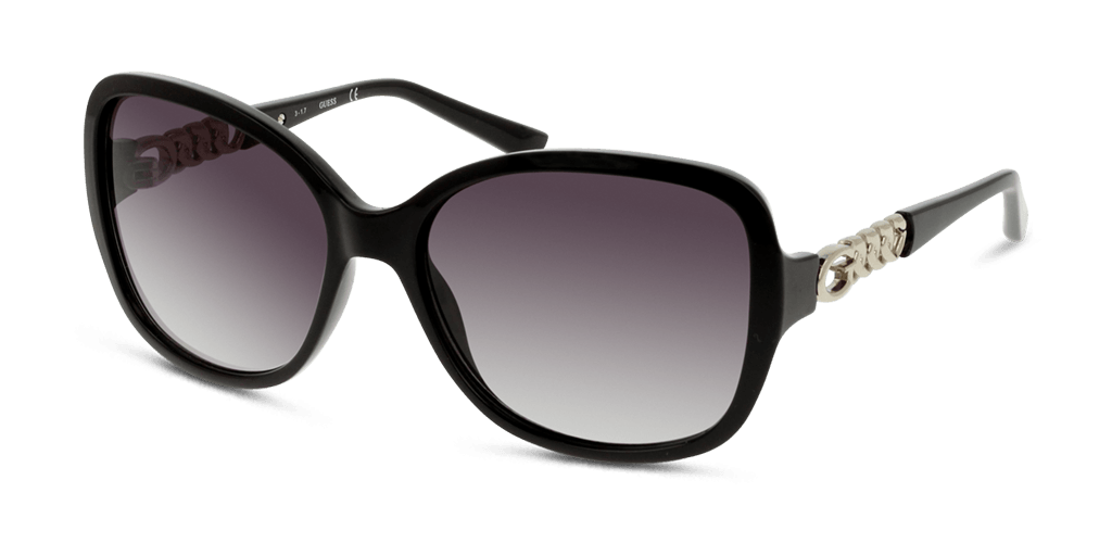Guess GU7452 női különleges alakú és fekete színű napszemüveg