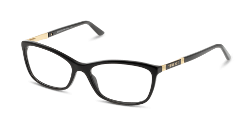Versace 0VE3186 női téglalap alakú és fekete színű szemüveg
