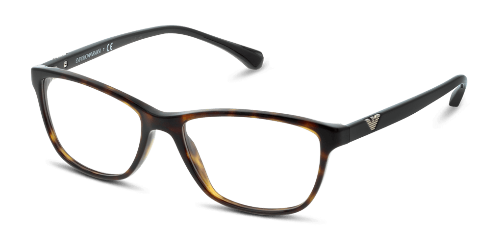 Emporio Armani 0EA3099 női téglalap alakú és havana színű szemüveg