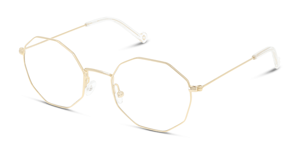 Unofficial UNOF0076 DD00 női hatszögletű alakú és arany színű szemüveg
