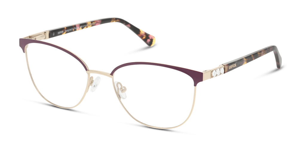 Unofficial UNOF0462 VD00 női négyzet alakú és lila színű szemüveg