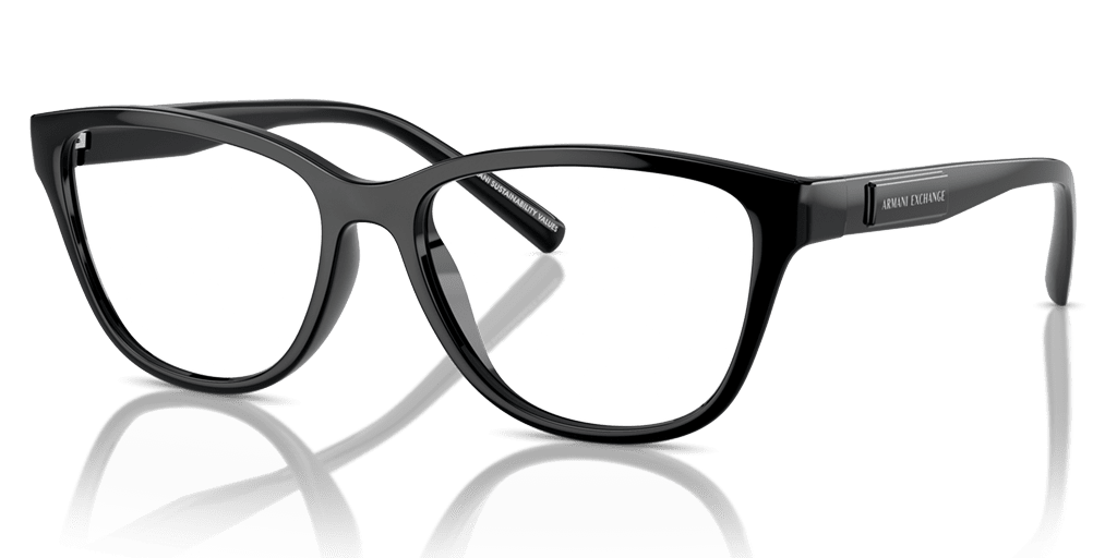 Armani Exchange 0AX3111U női macskaszem alakú és fekete színű szemüveg