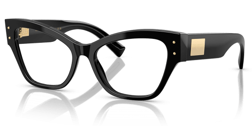 Dolce and Gabbana 0DG3404 női macskaszem alakú és fekete színű szemüveg