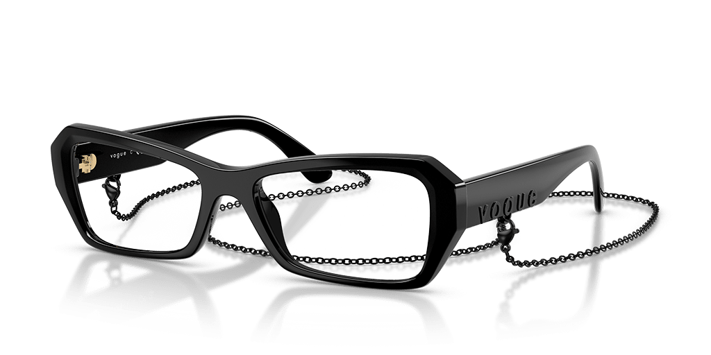 Vogue 0VO5656U női macskaszem alakú és fekete színű szemüveg Vogue 0VO5656U női macskaszem alakú és fekete színű szemüveg