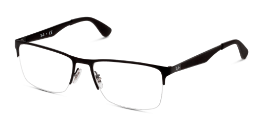 Ray-Ban RX6335 2503 férfi téglalap alakú és fekete színű szemüveg