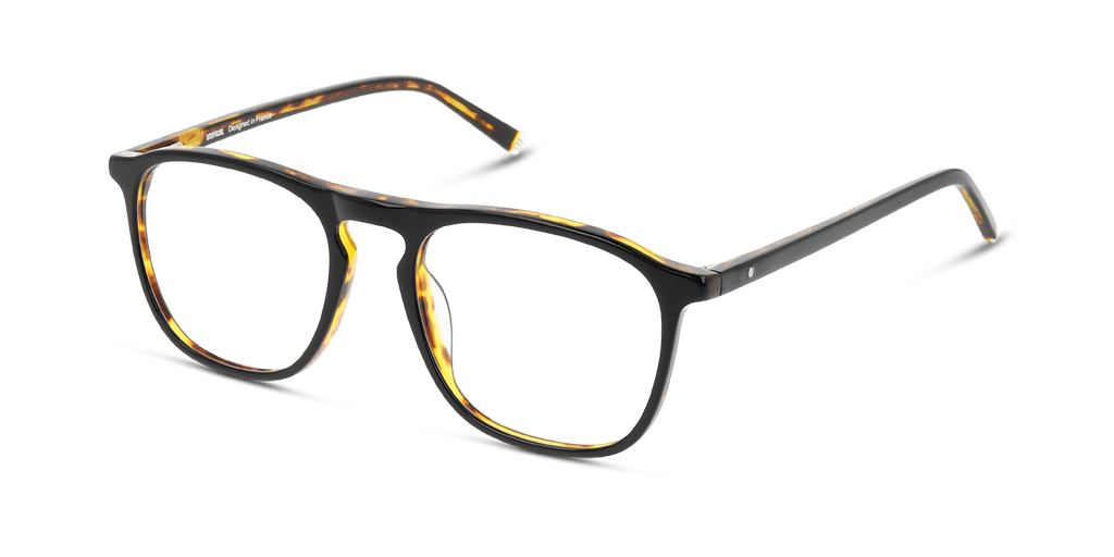 Unofficial UNOM0129 férfi téglalap alakú és fekete színű szemüveg