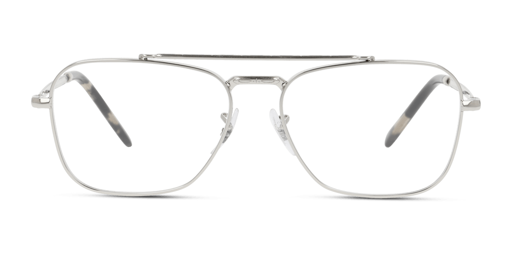 Ray-Ban RX3636V 2501 férfi téglalap alakú és ezüst színű szemüveg
