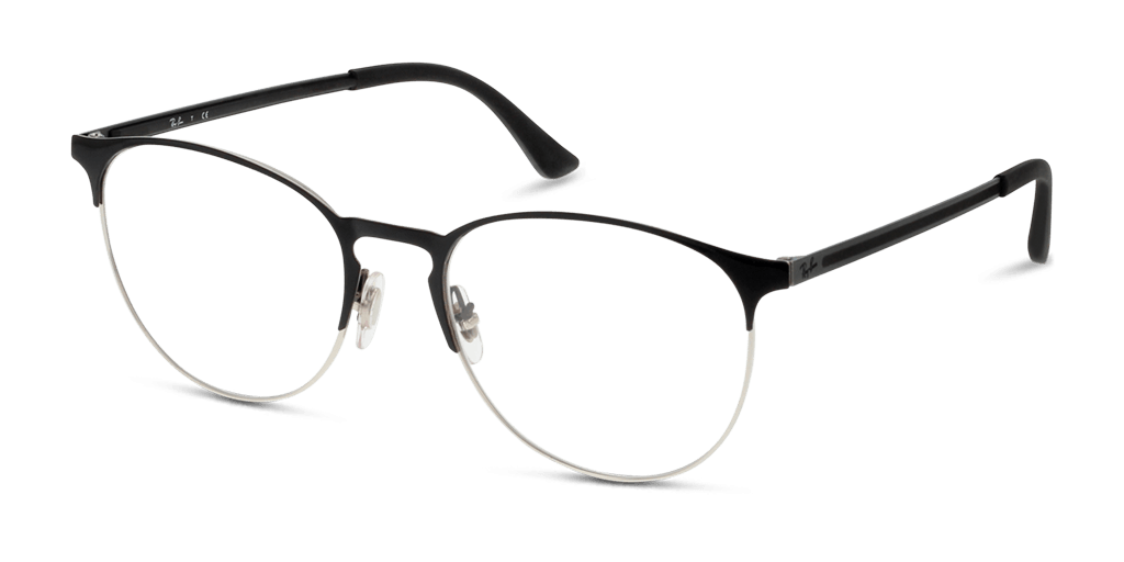 Ray-Ban RX6375 2861 férfi pantó alakú és ezüst színű szemüveg