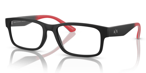 Armani Exchange AX3106 8078 férfi téglalap alakú és fekete színű szemüveg