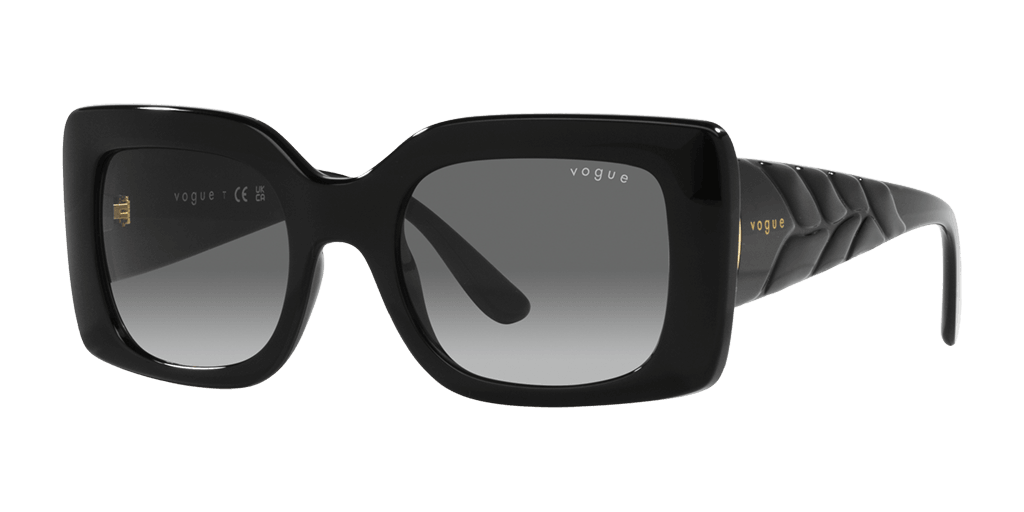 Vogue 0VO5481S női téglalap alakú és fekete színű napszemüveg
