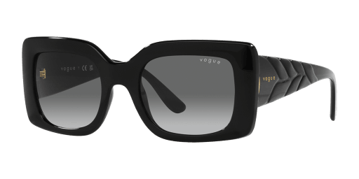 Vogue VO5481S W44/11 női téglalap alakú és fekete színű napszemüveg