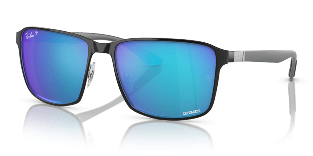 Ray-Ban 0RB3721CH férfi négyzet alakú és fekete színű napszemüveg
