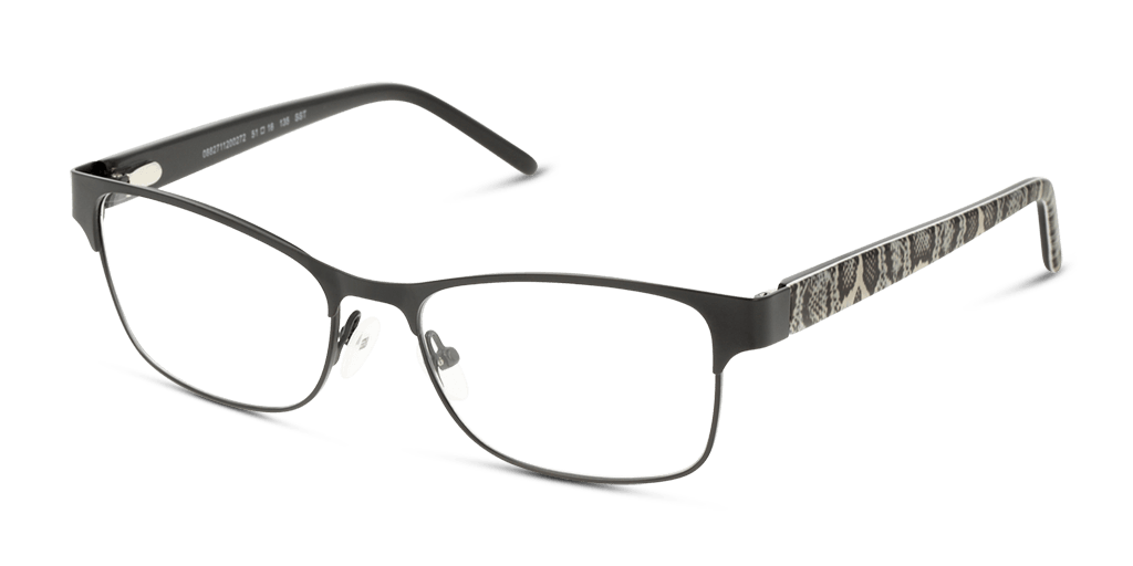 Dbyd DBAF08 női téglalap alakú és fekete színű szemüveg