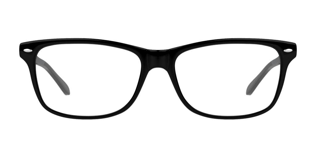 Unofficial UNOF0017 BB00 női téglalap alakú és fekete színű szemüveg