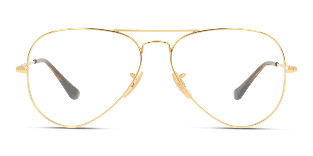 Ray-Ban RX6489 2500 férfi pilóta alakú és arany színű szemüveg