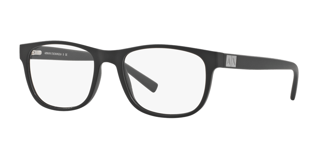 Armani Exchange 0AX3034 férfi téglalap alakú és fekete színű szemüveg
