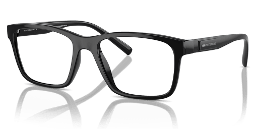 Armani Exchange AX3114 8158 férfi téglalap alakú és fekete színű szemüveg