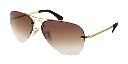Ray-Ban RB3449 001/13 női pilóta alakú és arany színű napszemüveg